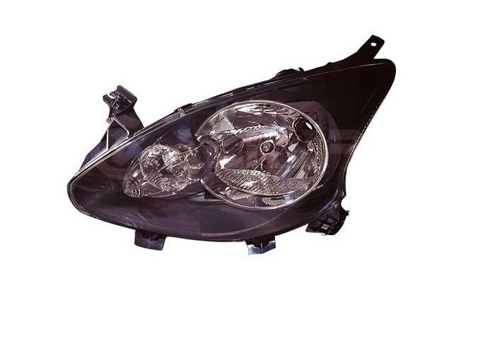 Faro izquierdo H4 [Negro]