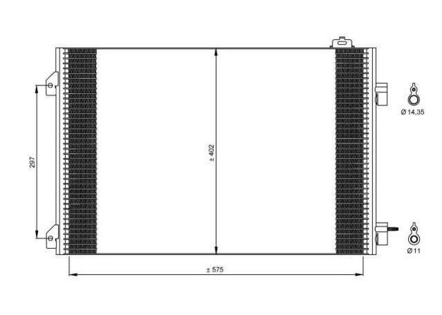 Condensador de climatización 1.9L TDI - 2.5L TDI - S4 quattro RENAULT CLIO  pour RENAULT CLIO Condensador de climatización 1.9L TDI - 2.5L TDI - S4 quattro RENAULT CLIO  pour RENAULT CLIO