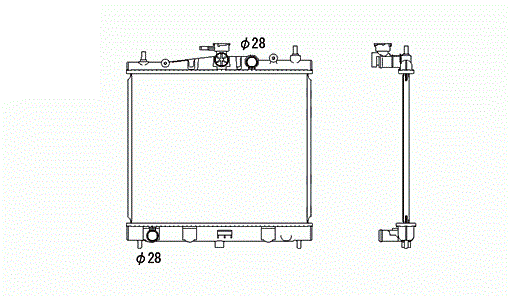 Acceder a la pieza Radiador gasolina 1,4L16v - 1,6L16v