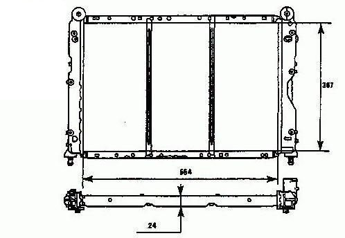 Radiador 1,4L/1,6L/1,9L D-TD FIAT TEMPRA  pour FIAT TEMPRA Radiador 1,4L/1,6L/1,9L D-TD FIAT TEMPRA  pour FIAT TEMPRA