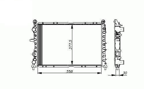 Acceder a la pieza Radiador 1,6L/1,8L/2,0L/1,9L Tds