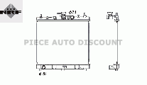 Radiador/Condensador NISSAN Note Radiador/Condensador NISSAN Note