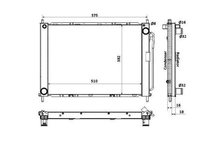 Módulo radiador + condensador 1.2L - 1.2L 16V 1,5L dCi RENAULT MODUS  pour RENAULT MODUS Módulo radiador + condensador 1.2L - 1.2L 16V 1,5L dCi RENAULT MODUS  pour RENAULT MODUS