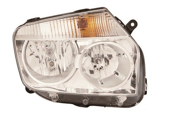 Faro derecho H1+H7 Cromado DACIA DUSTER Para 1 lámpara H7 y 1 lámpara H1. Ajuste manual o eléctrico, suministrado sin motor. Fondo interior cromado.  pour DACIA DUSTER  Faro derecho H1+H7 Cromado DACIA DUSTER Para 1 lámpara H7 y 1 lámpara H1. Ajuste manual o eléctrico, suministrado sin motor. Fondo interior cromado.  pour DACIA DUSTER