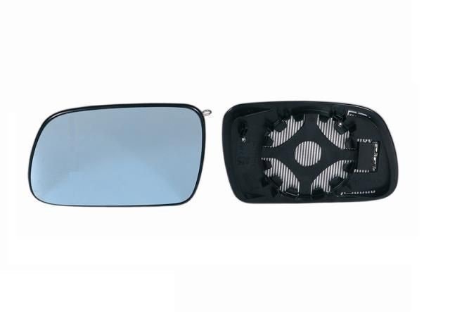 Cristal + soporte retrovisor izquierdo, convexo, azul, térmico
