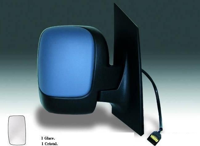Acceder a la pieza Retrovisor derecho eléctrico, convexo, térmico, abatible, imprimado, sonda (1 cristal)