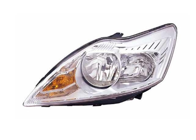 Faro izquierdo H1+H7 Cromado FORD FOCUS Para 1 lámpara H1 y 1 lámpara H7, fondo cromado. Ajuste interior eléctrico, suministrado con motor. Excepto xenon y direccional.  pour FORD FOCUS  Faro izquierdo H1+H7 Cromado FORD FOCUS Para 1 lámpara H1 y 1 lámpara H7, fondo cromado. Ajuste interior eléctrico, suministrado con motor. Excepto xenon y direccional.  pour FORD FOCUS