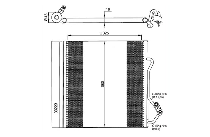 Acceder a la pieza Condensador de climatización
