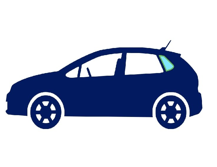 Acceder a la pieza Ventanilla lateral fija trasera lateral izquierda tintado verde