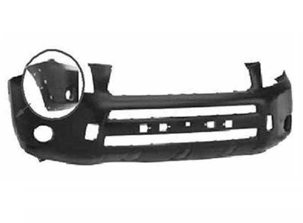 Acceder a la pieza Parachoques delantero negro CON agujeros para moldura