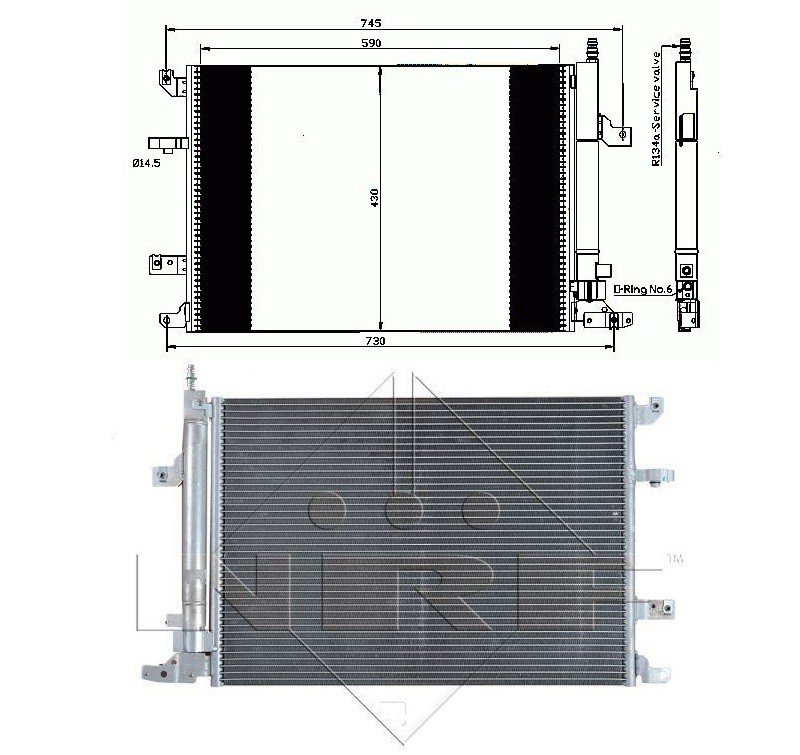 Acceder a la pieza Condensador de climatización