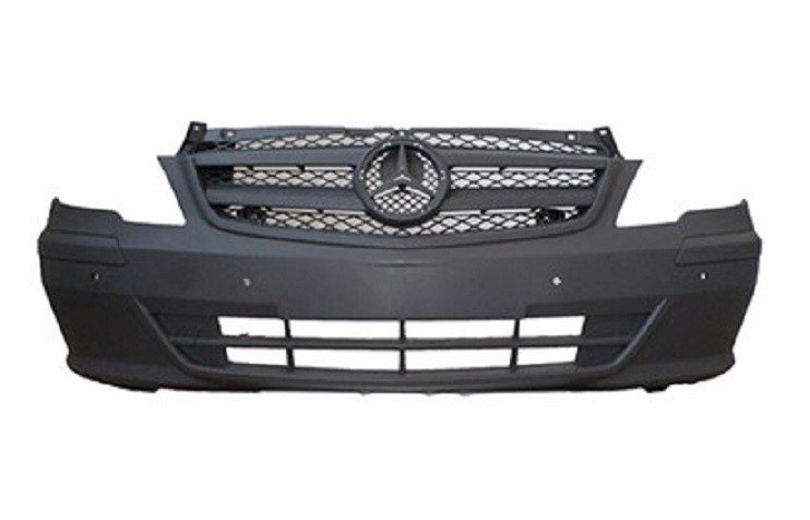 Parachoques delantero negro + sensores Vito MERCEDES VITO-VIANO Negro, con agujeros para aparcamiento, suministrado con rejilla. Excepto modelos con opciones lava-faros.  pour MERCEDES VITO Parachoques delantero negro + sensores Vito MERCEDES VITO-VIANO Negro, con agujeros para aparcamiento, suministrado con rejilla. Excepto modelos con opciones lava-faros.  pour MERCEDES VITO