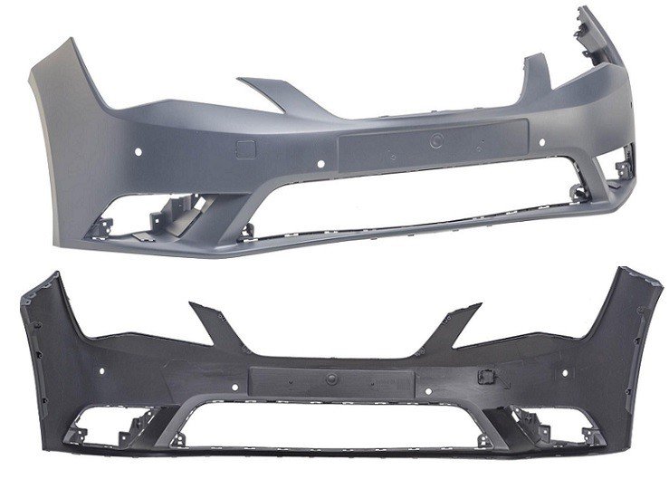Parachoques delantero imprimado para sensores SEAT LEON Con imprimación, para pintar del color del vehículo con agujeros para sensores aparcamiento. Suministrado sin rejillas ni deflector. Excepto modelos con opción lavafaros. Excepto FR.  pour SEAT LEON  Parachoques delantero imprimado para sensores SEAT LEON Con imprimación, para pintar del color del vehículo con agujeros para sensores aparcamiento. Suministrado sin rejillas ni deflector. Excepto modelos con opción lavafaros. Excepto FR.  pour SEAT LEON
