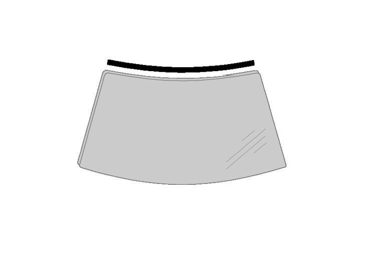 Moldura superior parabrisas