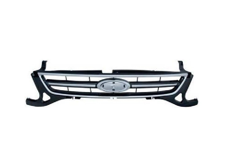 Acceder a la pieza Rejilla frente negra con marco cromado