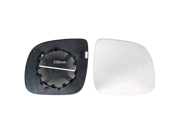 Cristal + soporte retrovisor derecho (108mm) VOLKSWAGEN TRANSPORTER  pour VOLKSWAGEN MULTIVAN Cristal + soporte retrovisor derecho (108mm) VOLKSWAGEN TRANSPORTER  pour VOLKSWAGEN MULTIVAN