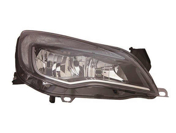 Acceder a la pieza Faro derecho H7+H7+Diurna [Negro - Cromado]