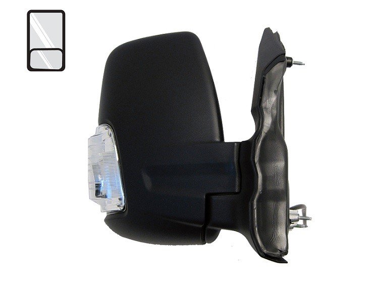 Acceder a la pieza Retrovisor derecho manual + piloto blanco [Corto]