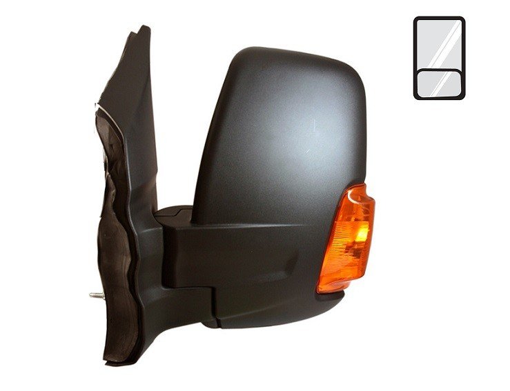 Acceder a la pieza Retrovisor izquierdo manual + piloto ambar[Corto]