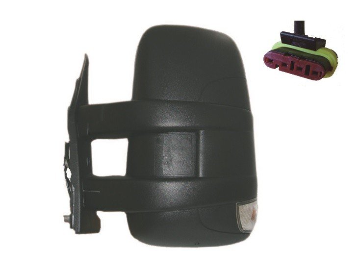 Acceder a la pieza Retrovisor manual izquierdo, convexo, con intermitente (Corto) (2 pines)