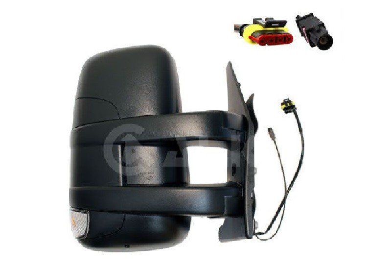 Acceder a la pieza Retrovisor manual derecho, convexo, con intermitente, con antena (Corto) (2 pines)