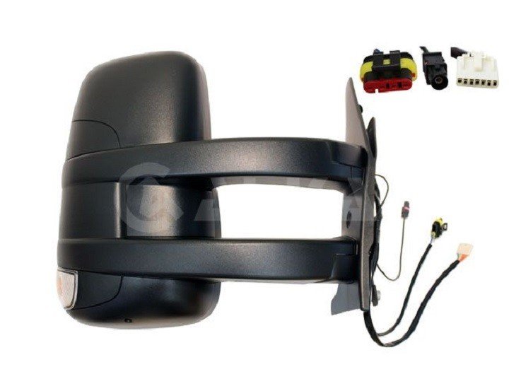 Acceder a la pieza Retrovisor eléctrico derecho, convexo, térmico, con intermitente, con antena (Largo) (9 pines)