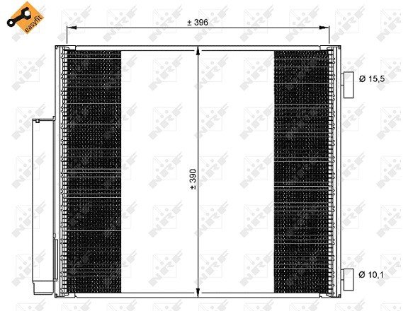 Acceder a la pieza Condensador de climatización