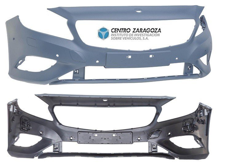 Acceder a la pieza Parachoques delantero imprimado lavafaros - sensores [Premium]