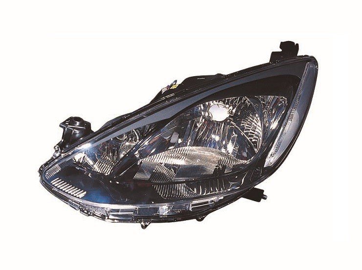 Faro izquierdo H4 Negro MAZDA 2 Para 1 lámpara H4. Ajuste interior eléctrico, fondo negro. Suministrado con motor.  pour MAZDA 2 Faro izquierdo H4 Negro MAZDA 2 Para 1 lámpara H4. Ajuste interior eléctrico, fondo negro. Suministrado con motor.  pour MAZDA 2