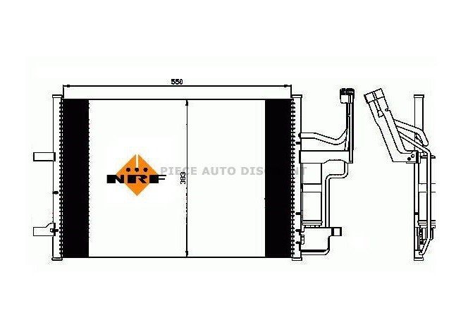 Acceder a la pieza Condensador de climatización