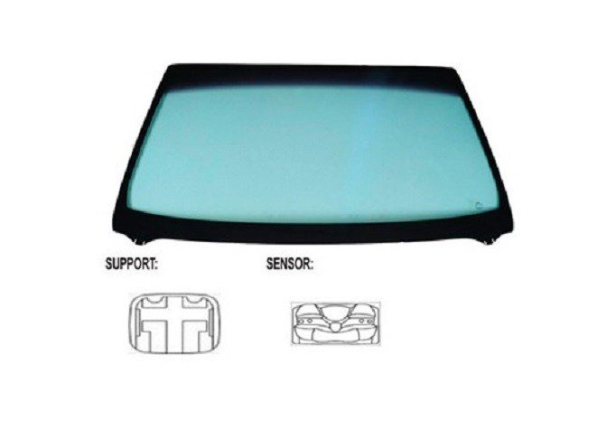 Acceder a la pieza Parabrisas tintado verde difuminado azul sensor