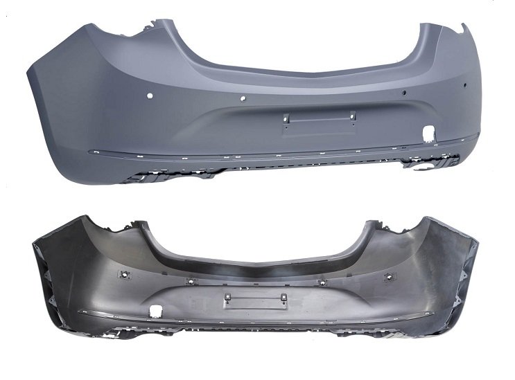 Acceder a la pieza Parachoques trasero imprimado + 4 sensores