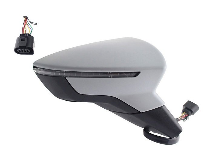 Retrovisor derecho eléctrico, térmico, abatible, imprimado + piloto SEAT ARONA  pour SEAT ARONA Retrovisor derecho eléctrico, térmico, abatible, imprimado + piloto SEAT ARONA  pour SEAT ARONA