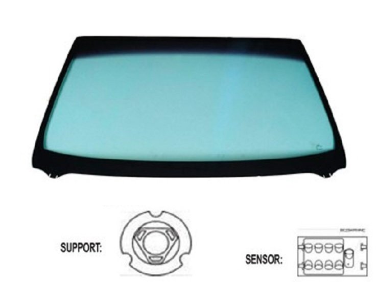 Acceder a la pieza Parabrisas verde difuminado gris + sensor
