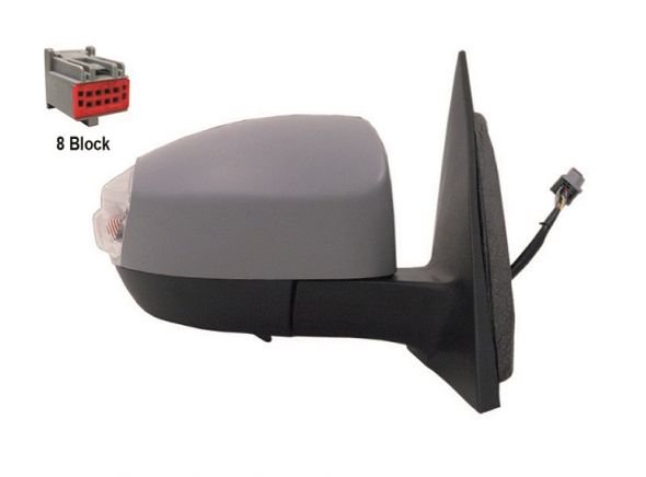 Acceder a la pieza Retrovisor izquierdo eléctrico, térmico, abatible, imprimado + intermitente + cortesía [gran ángulo]