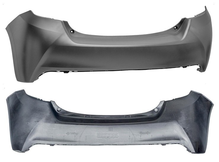 Acceder a la pieza Parachoques trasero imprimado