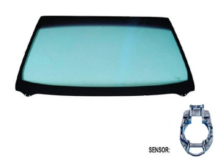 Acceder a la pieza Parabrisas tintado verde acústico sensor, moldura inferior