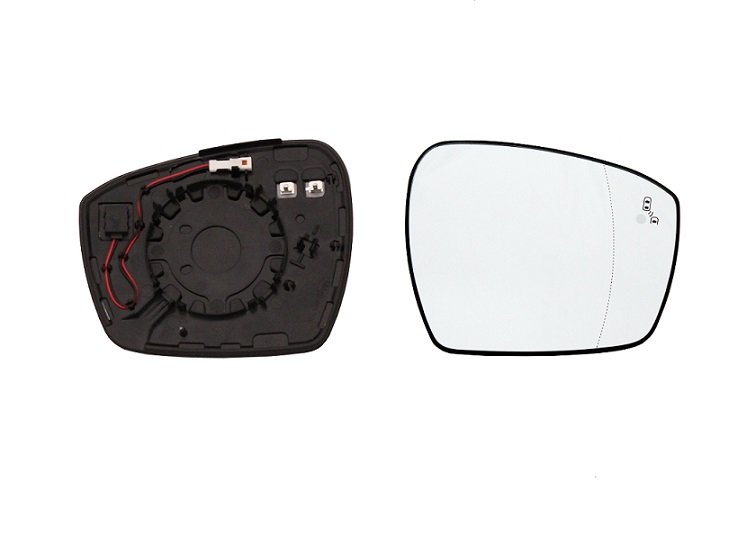 Cristal + soporte retrovisor derecho térmico gran ánguloSide FORD S-MAX Asférico (ángulo muerto), térmico con opción side assist (detector de ángulo muerto). Completo con soporte y conector 4 pins. Encaje a presión (montaje idéntico al original).  pour FORD S-MAX Cristal + soporte retrovisor derecho térmico gran ánguloSide FORD S-MAX Asférico (ángulo muerto), térmico con opción side assist (detector de ángulo muerto). Completo con soporte y conector 4 pins. Encaje a presión (montaje idéntico al original).  pour FORD S-MAX
