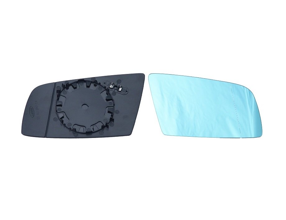 Cristal azul + soporte retrovisor derecho térmico [Gran ángulo]