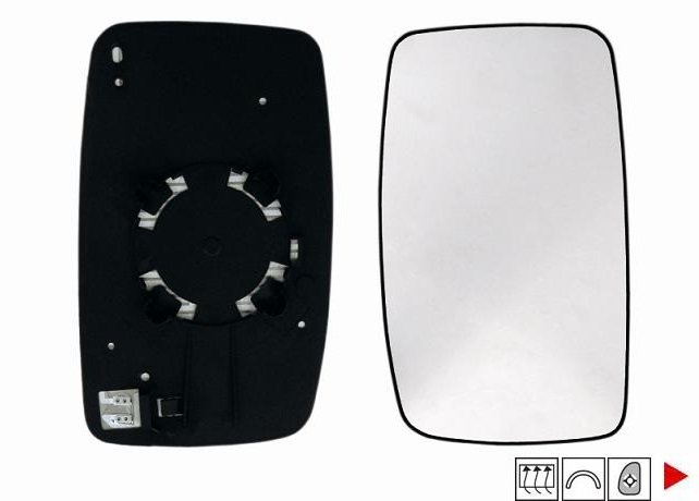 Acceder a la pieza Cristal + soporte retrovisor derecho térmico