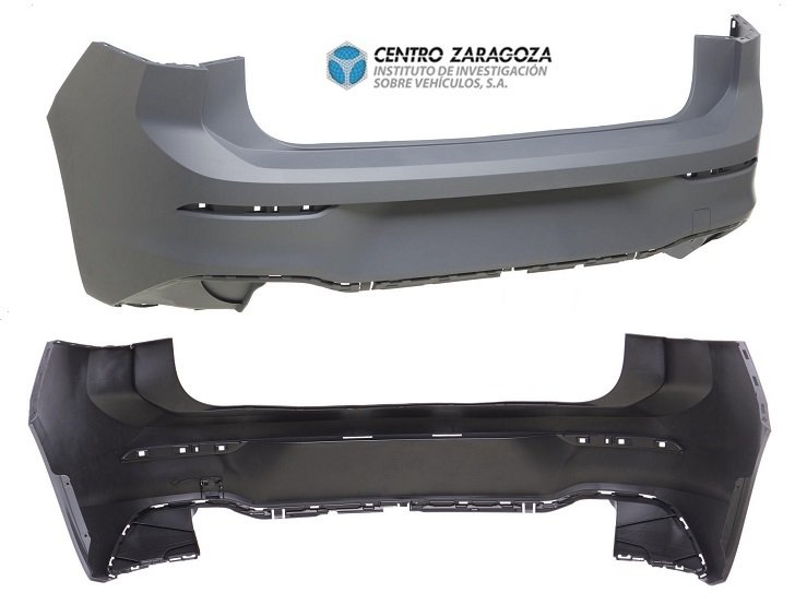 Acceder a la pieza Parachoques trasero imprimado