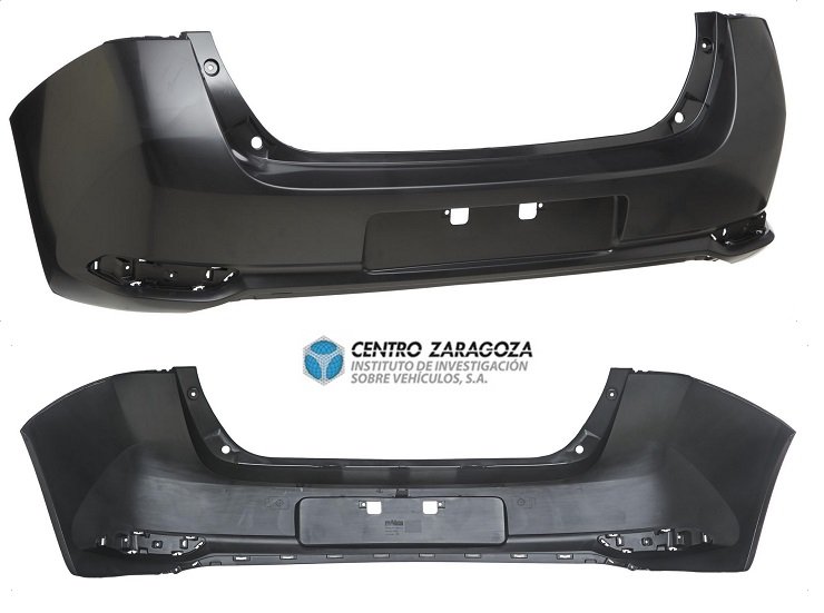Acceder a la pieza Parachoques trasero negro