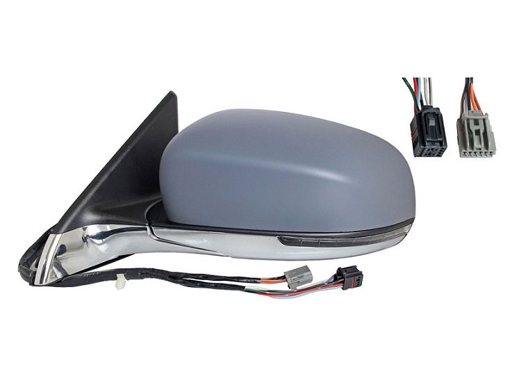 Retrovisor izquierdo eléctrico, térmico, abatible imprimado + cromado + intermitente JEEP COMPASS  pour JEEP COMPASS Retrovisor izquierdo eléctrico, térmico, abatible imprimado + cromado + intermitente JEEP COMPASS  pour JEEP COMPASS