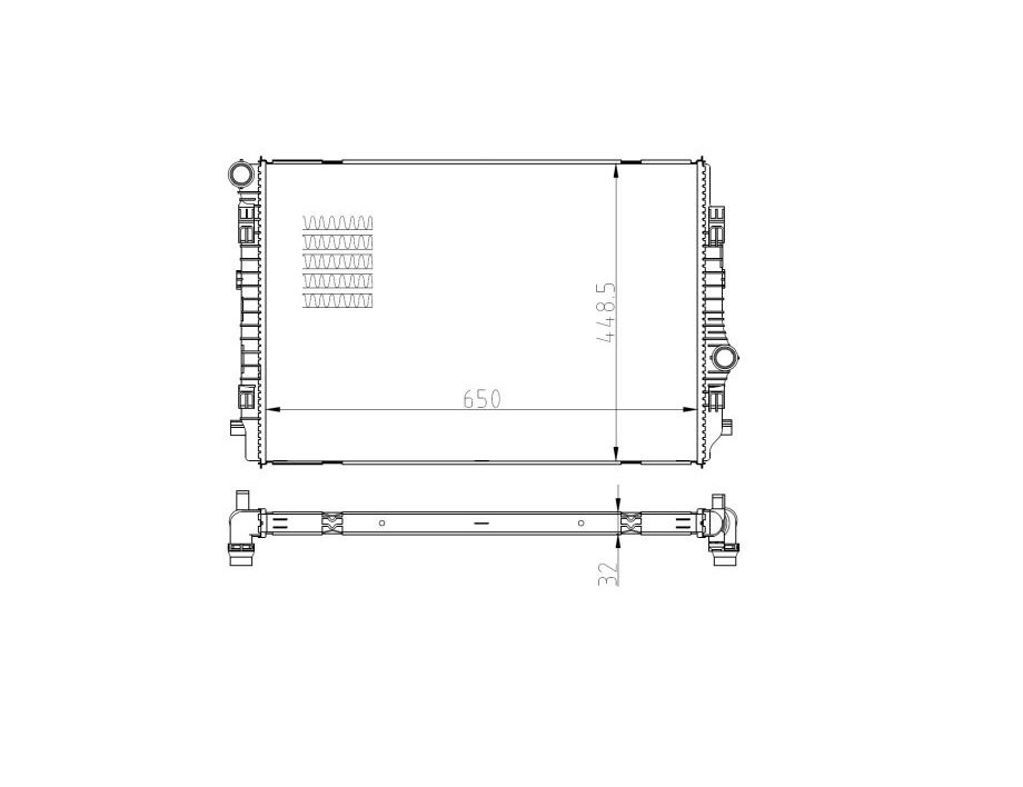 Acceder a la pieza Radiador 2,0L