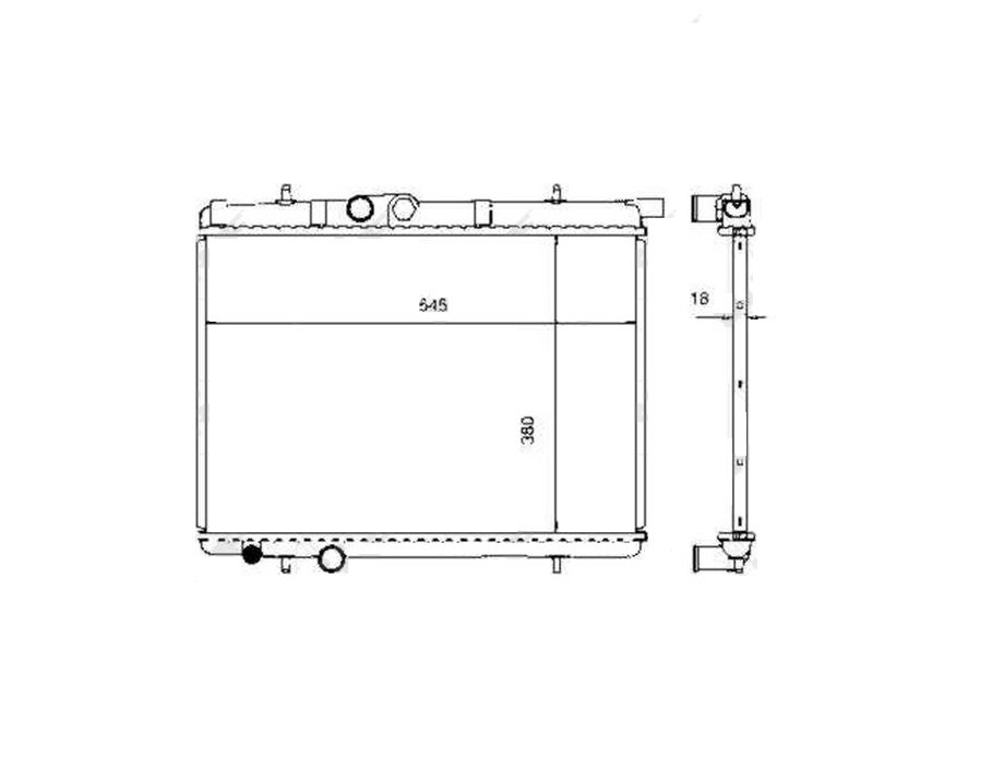 Radiador 2,0L / 1,9L / 1,6L / 1,4L / 1,1L PEUGEOT 206  pour PEUGEOT 206 Radiador 2,0L / 1,9L / 1,6L / 1,4L / 1,1L PEUGEOT 206  pour PEUGEOT 206