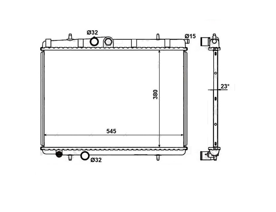 Acceder a la pieza Radiador 2,0L / 1,9L / 1,6L / 1,4L / 1,1L