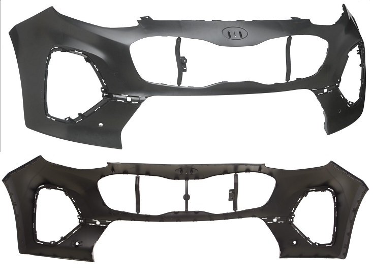 Acceder a la pieza Parachoques delantero negro + sensores