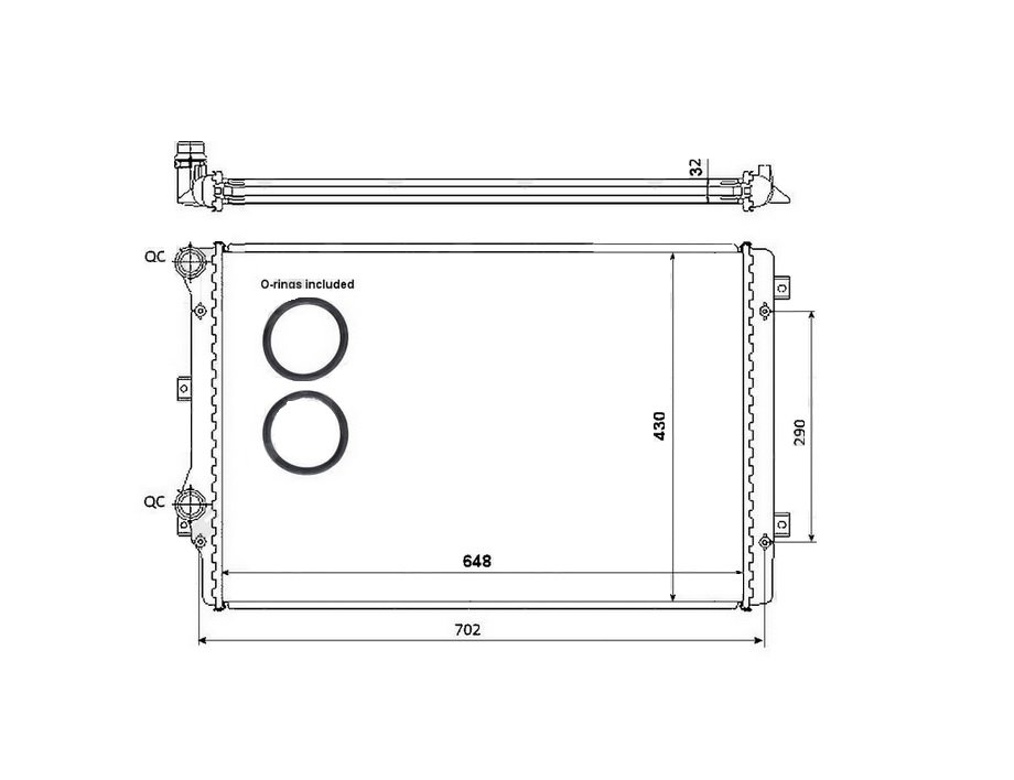 Acceder a la pieza Radiador 1.4L TSi - 2.0L Gti