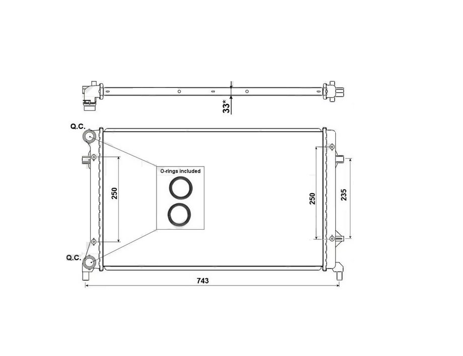 Acceder a la pieza Radiador 1.4L - 1.6L - 2.0L