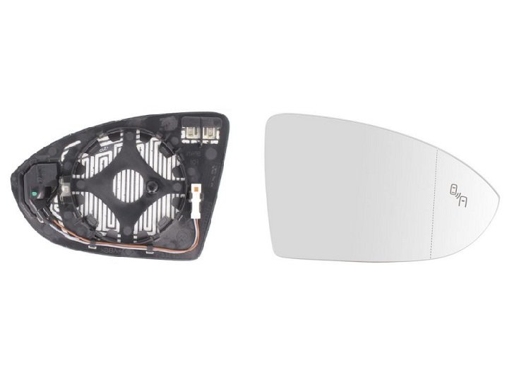 Cristal + soporte retrovisor izquierdo térmico gran ángulo + safe side VOLKSWAGEN TOURAN  pour VOLKSWAGEN TOURAN Cristal + soporte retrovisor izquierdo térmico gran ángulo + safe side VOLKSWAGEN TOURAN  pour VOLKSWAGEN TOURAN